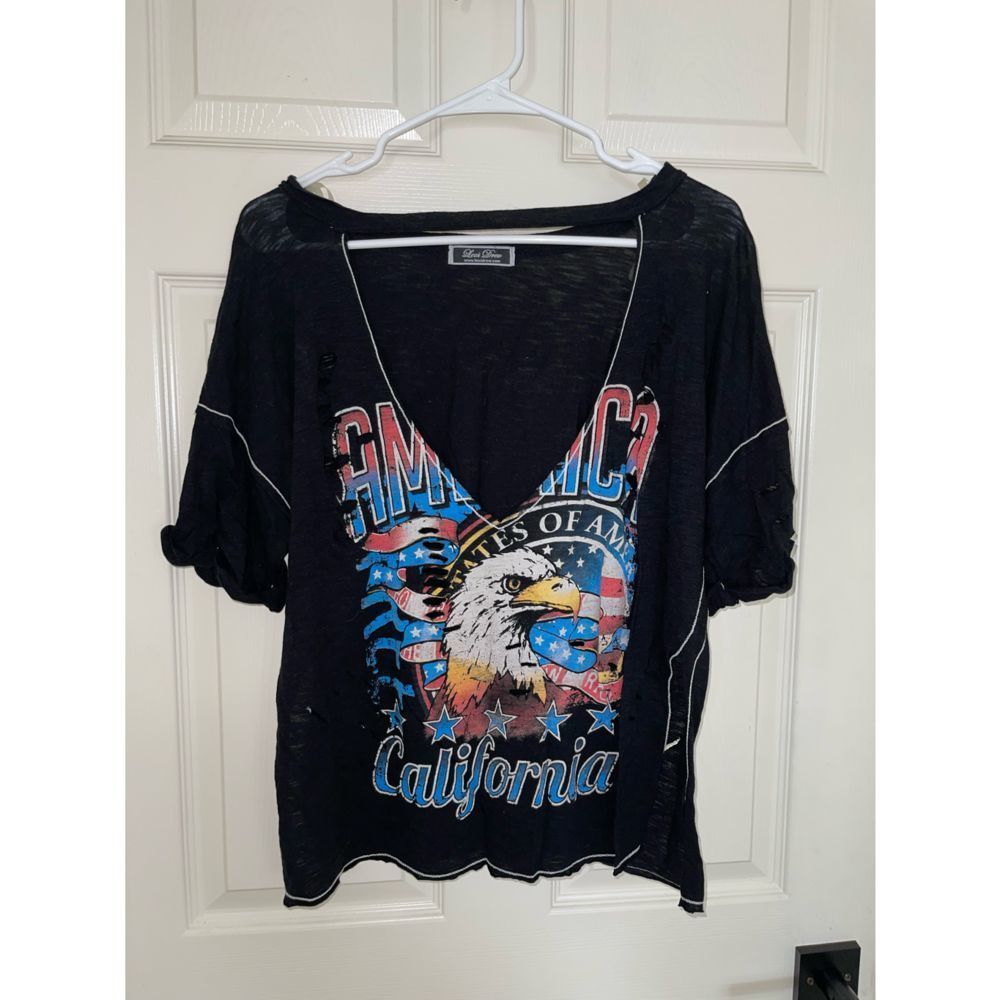 USA California Cutout T-Shirt